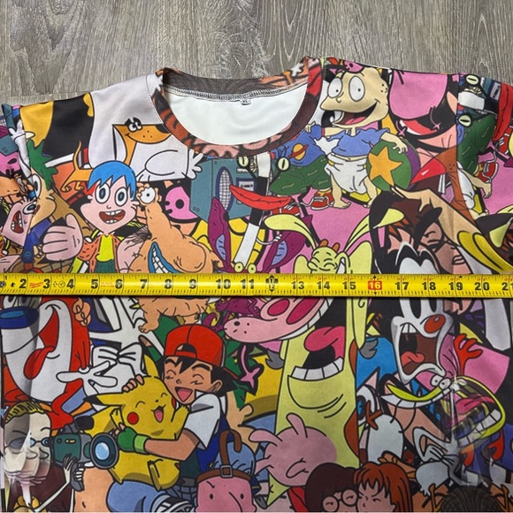 RARE Nickelodeon Cartoon Network Sweatshirt Adult Shirt TV Show Character Print - Picture 9 of 14